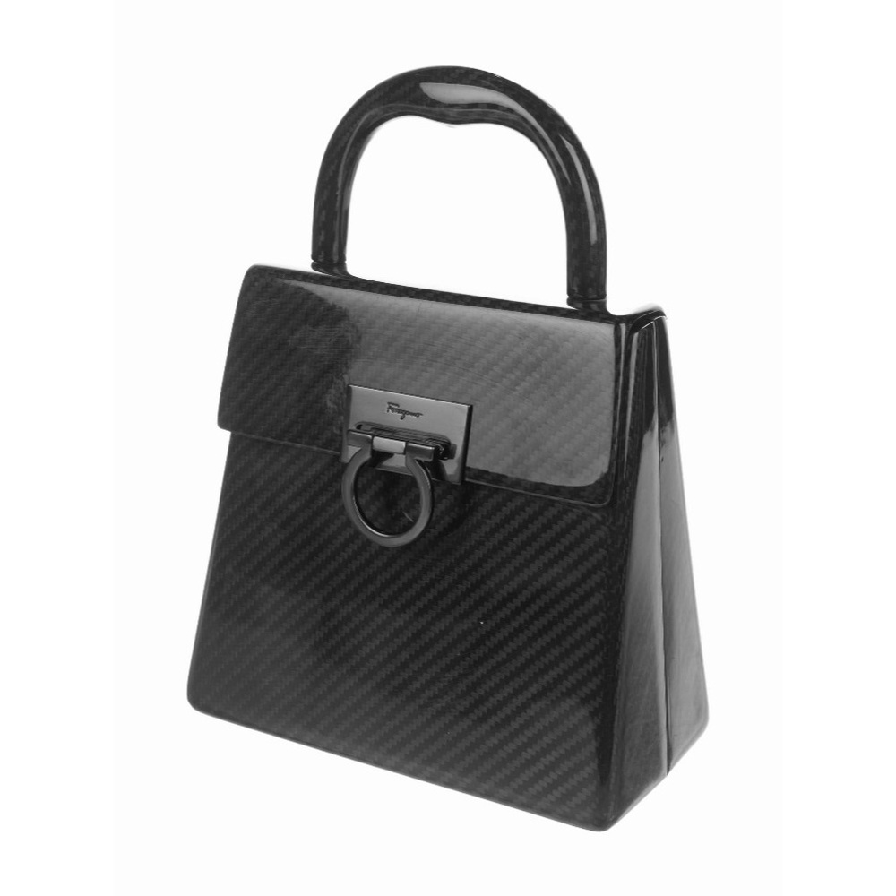 Salvatore Ferragamo Gancio Bag - carbon fiber